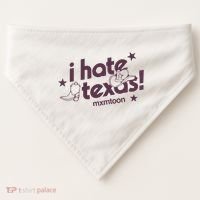 I Hate Texas RunnerS Club USA-Made Doggie Bandana thumb 0