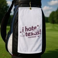 I Hate Texas RunnerS Club Golf Towel thumb 2