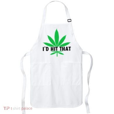 ID Hit That Funny Weed 4/20 Apron