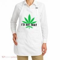 ID Hit That Funny Weed 4/20 Apron thumb 2