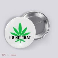 ID Hit That Funny Weed 4/20 Button thumb 0