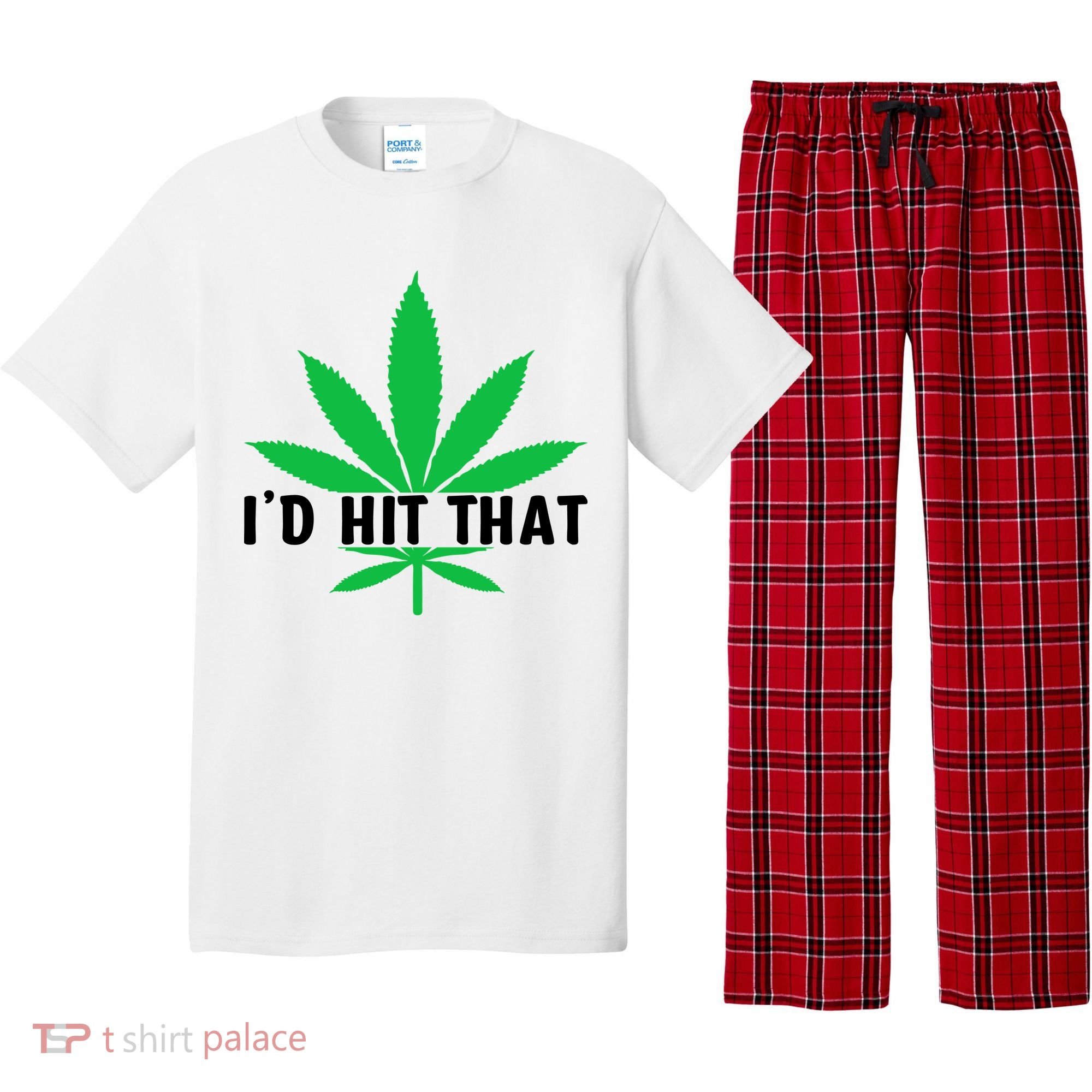 ID Hit That Funny Weed 4/20 Pajama Set