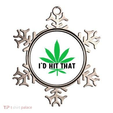 ID Hit That Funny Weed 4/20 Ornament