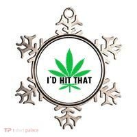 ID Hit That Funny Weed 4/20 Ornament thumb 0