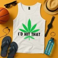 ID Hit That Funny Weed 4/20 Tank Top thumb 4