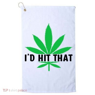 ID Hit That Funny Weed 4/20 Golf Towel