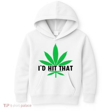 ID Hit That Funny Weed 4/20 Kids Hoodie
