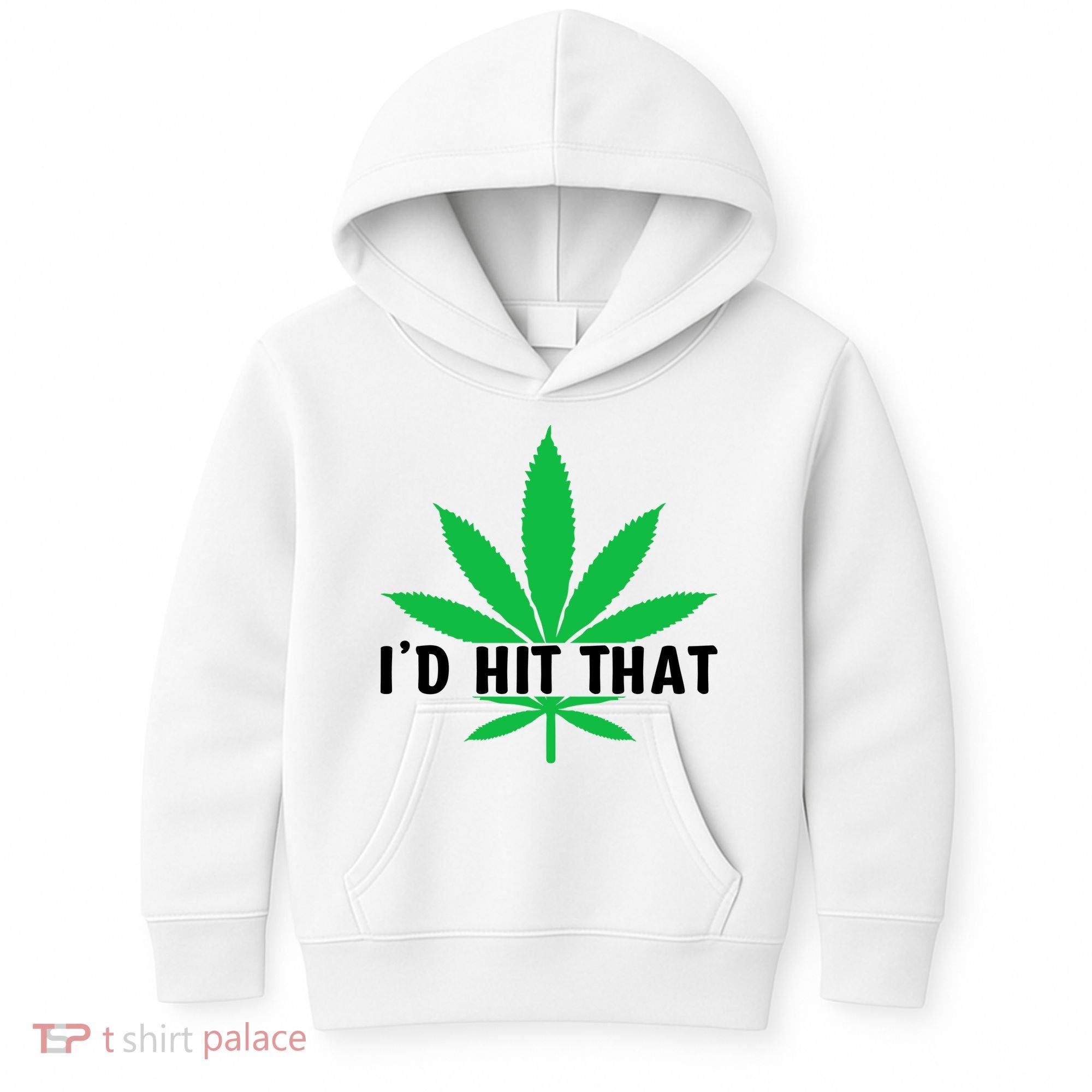 ID Hit That Funny Weed 4/20 Kids Hoodie