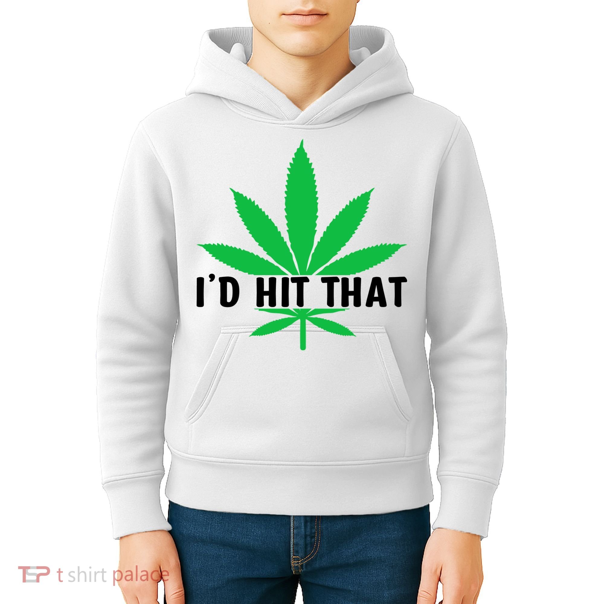 ID Hit That Funny Weed 4/20 Kids Hoodie