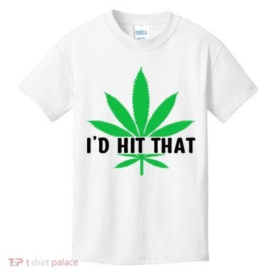 ID Hit That Funny Weed 4/20 Kids T-Shirt