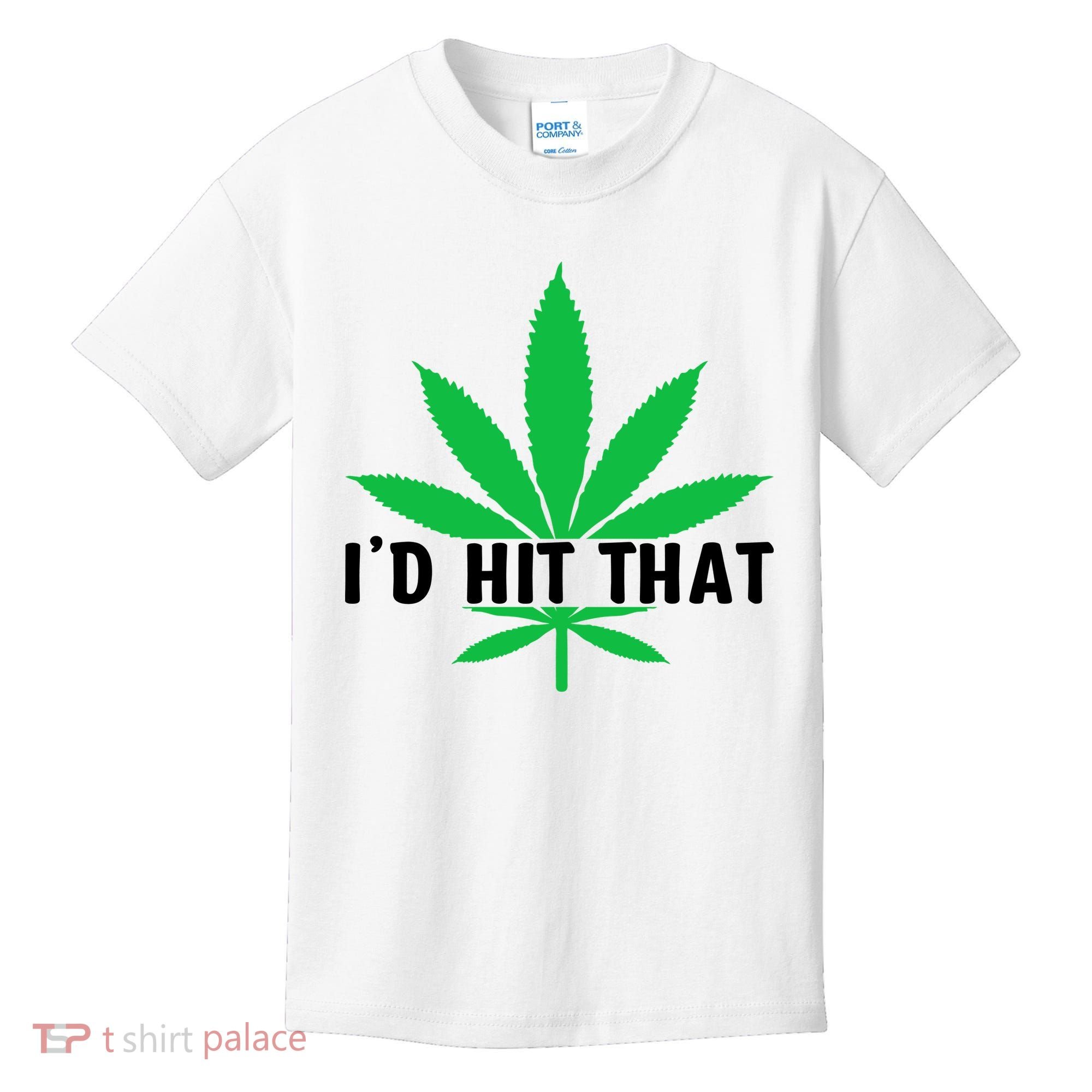 ID Hit That Funny Weed 4/20 Kids T-Shirt