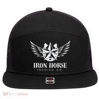 Iron Horse Trading Co 7 Panel Mesh Trucker Snapback Hat thumb 0