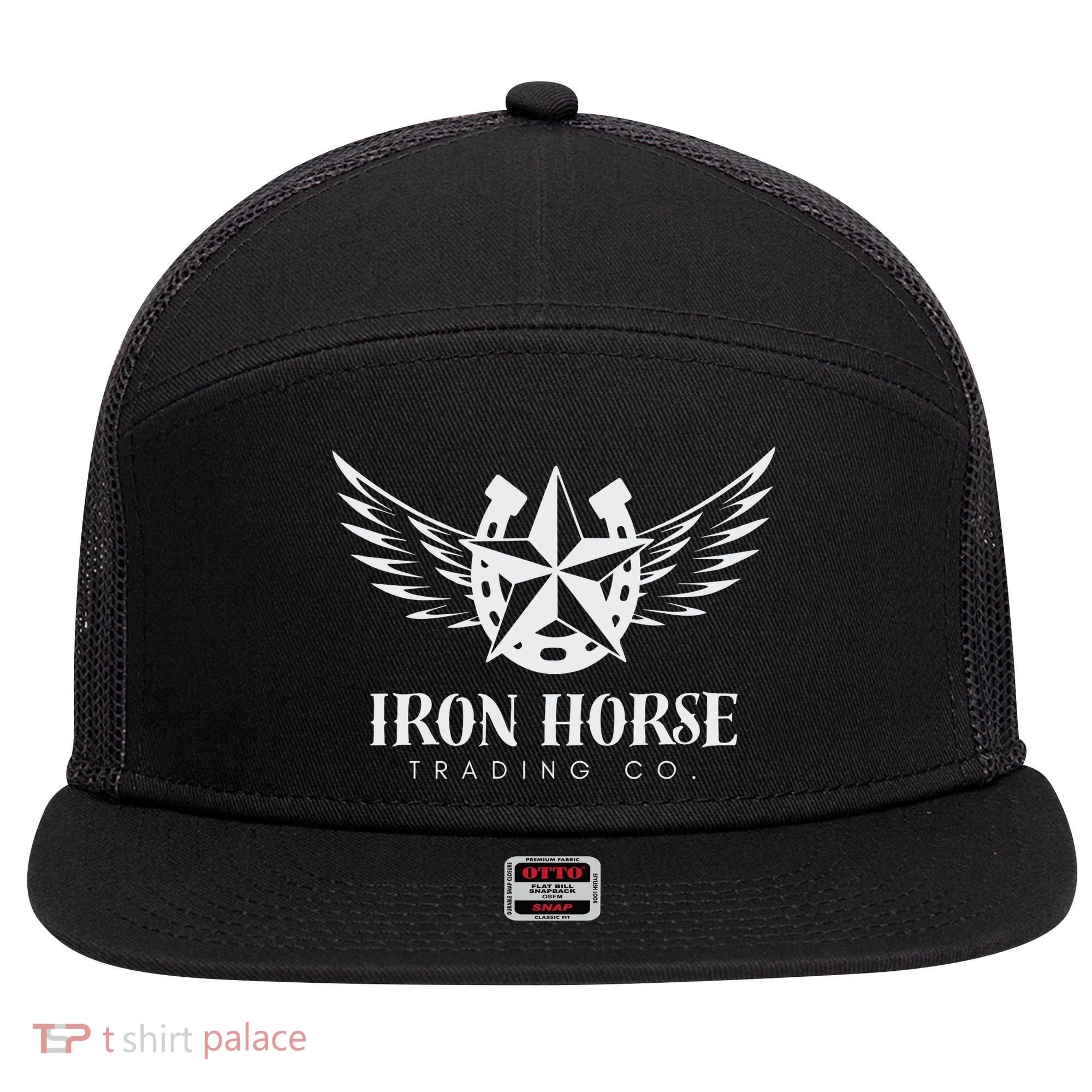 Iron Horse Trading Co 7 Panel Mesh Trucker Snapback Hat