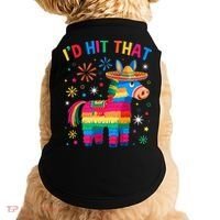 Id Hit That Pinata Funny 5 Cinco De Mayo Party Mexican Doggie Tank thumb 0