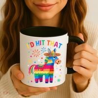 Id Hit That Pinata Funny 5 Cinco De Mayo Party Mexican Coffee Mug thumb 3
