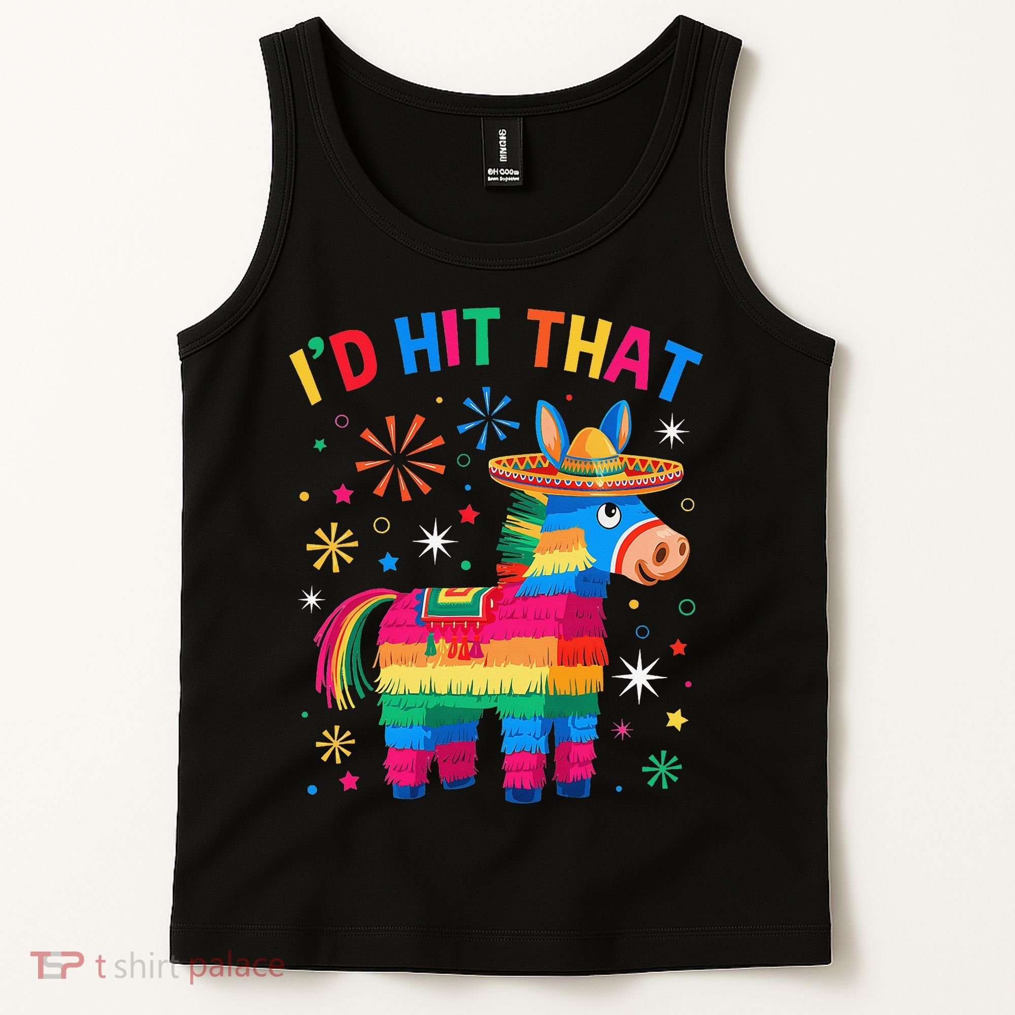 Id Hit That Pinata Funny 5 Cinco De Mayo Party Mexican Tank Top