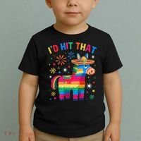 Id Hit That Pinata Funny 5 Cinco De Mayo Party Mexican Toddler T-Shirt thumb 2
