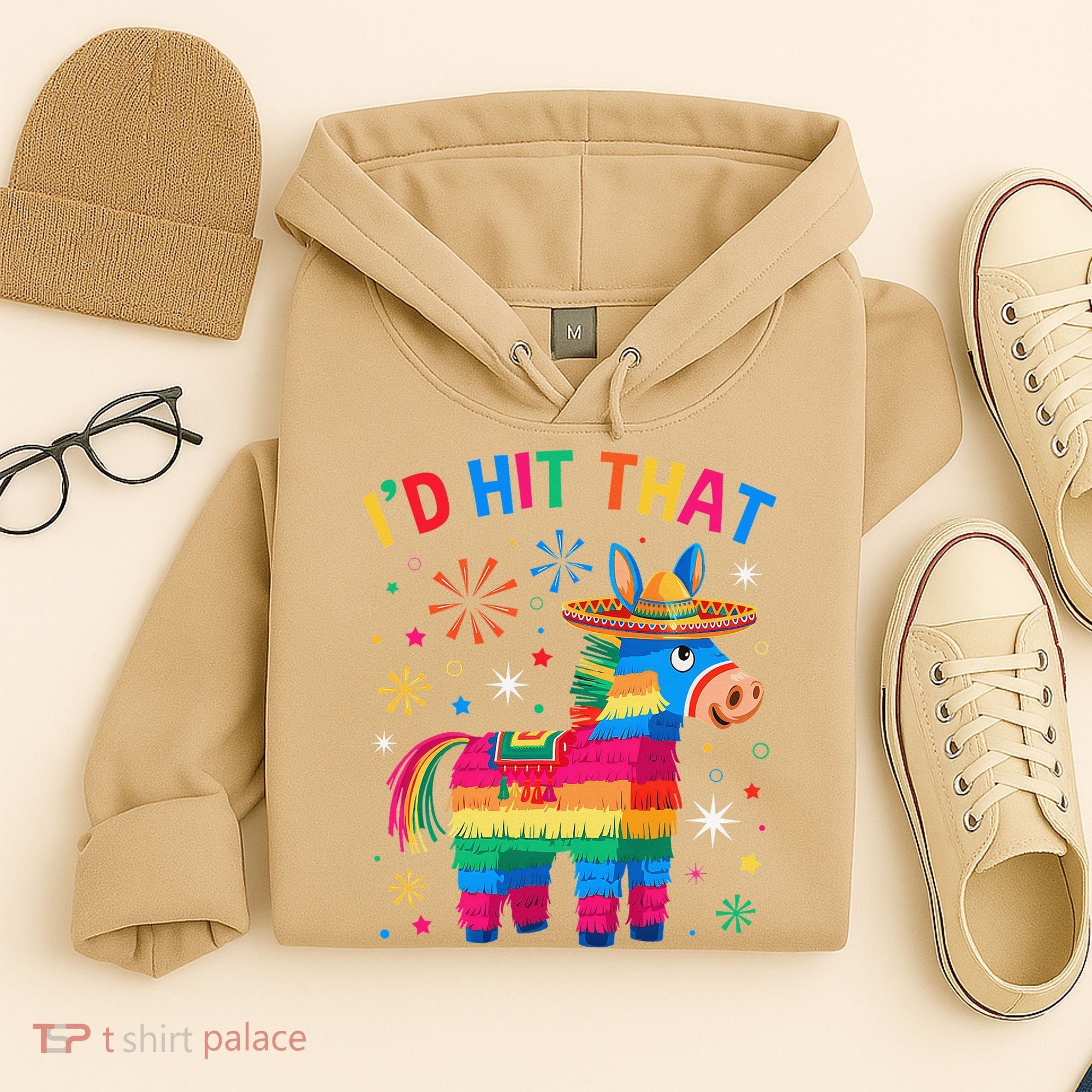 Id Hit That Pinata Funny 5 Cinco De Mayo Party Mexican Hoodie