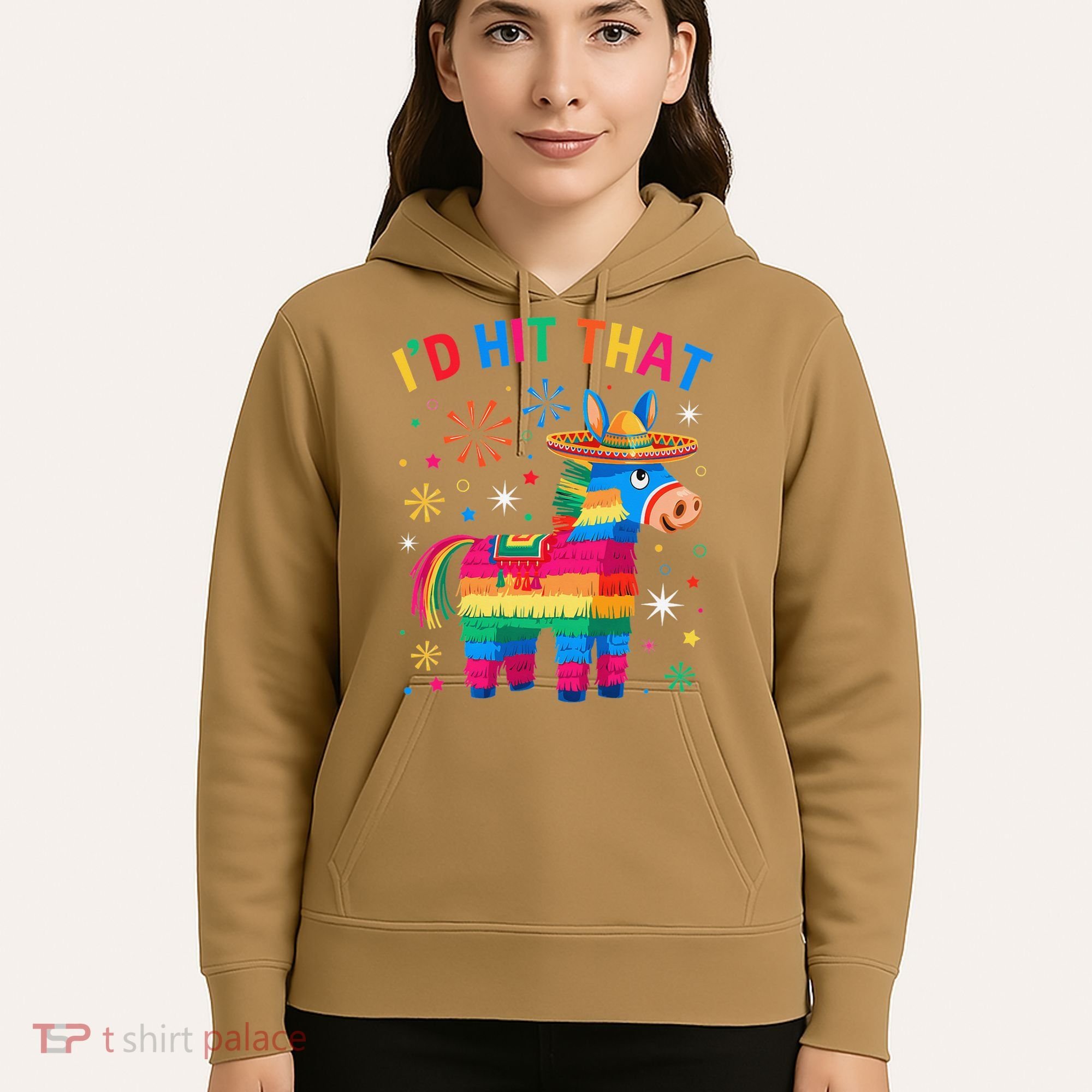 Id Hit That Pinata Funny 5 Cinco De Mayo Party Mexican Hoodie