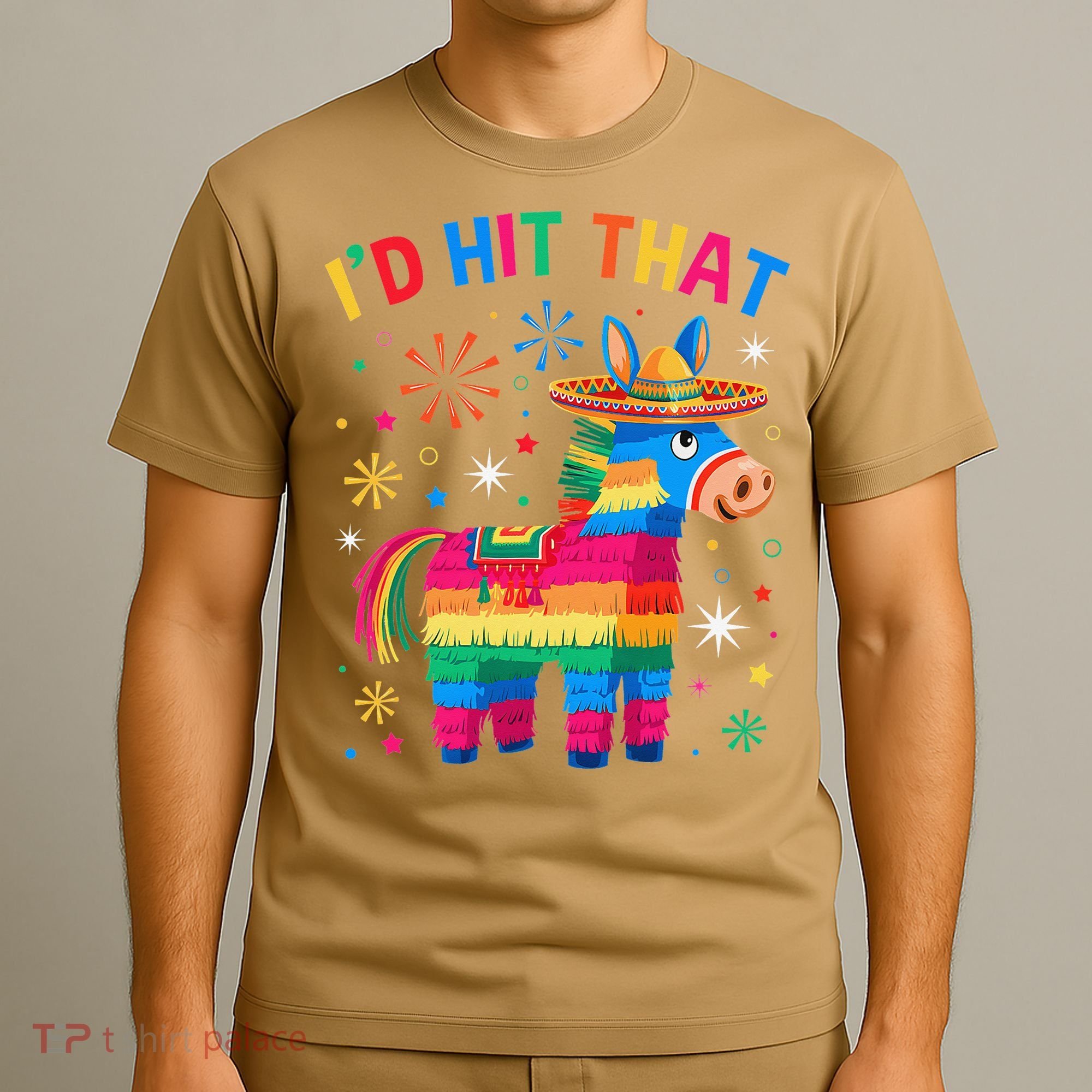 Id Hit That Pinata Funny 5 Cinco De Mayo Party Mexican T-Shirt