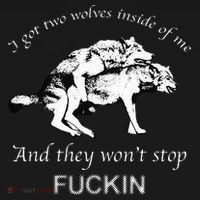 I Have Two Wolves Inside Of Me And They Won't Stop Fvcking Women's Hoodie thumb 2