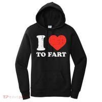 I Heart To Fart Funny Love Farting Joke Women's Hoodie thumb 0