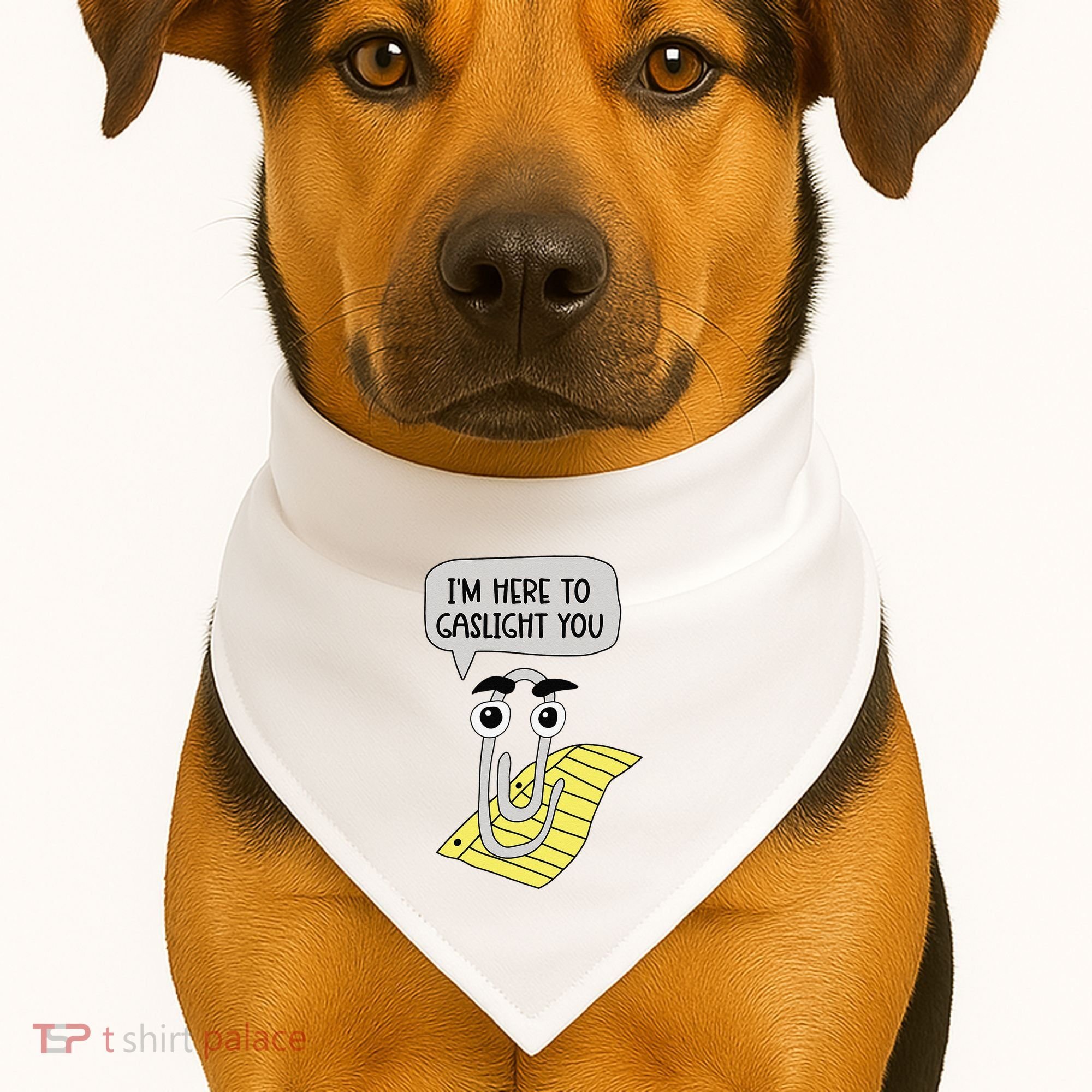 I'm here to gaslight you Funny  USA-Made Doggie Bandana
