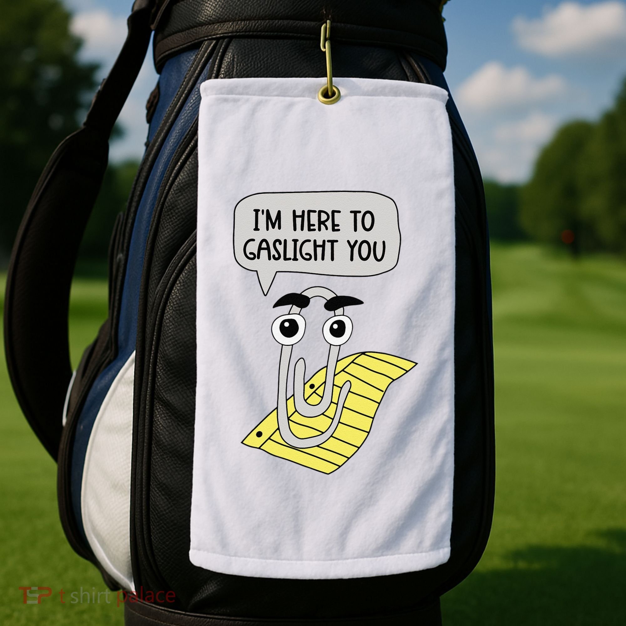 I'm here to gaslight you Funny  Golf Towel