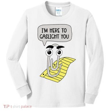I'm here to gaslight you Funny  Kids Long Sleeve Shirt
