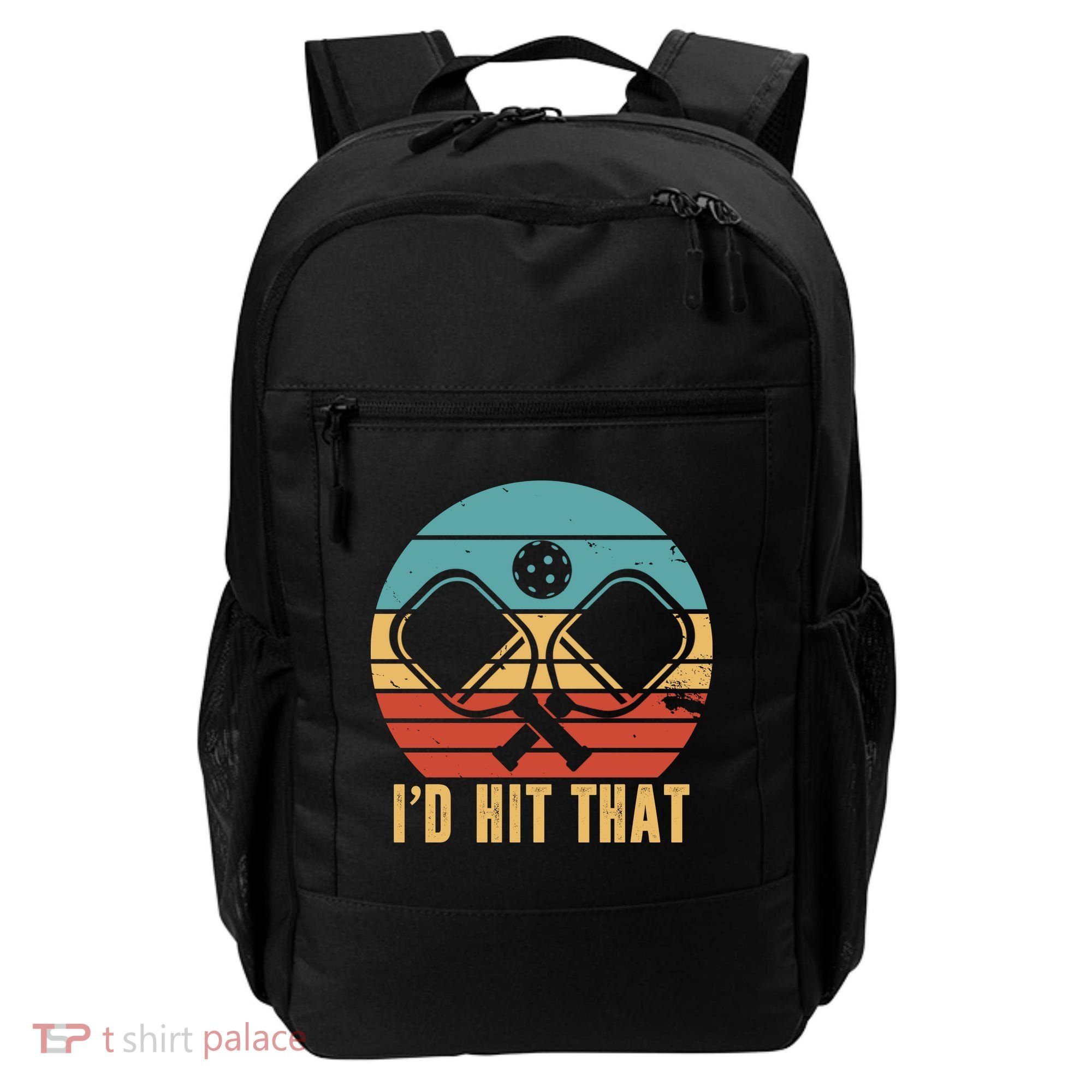 I'd Hit That Funny Pickleball Retro Backpack