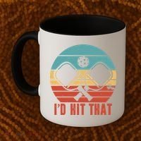 I'd Hit That Funny Pickleball Retro Coffee Mug thumb 2