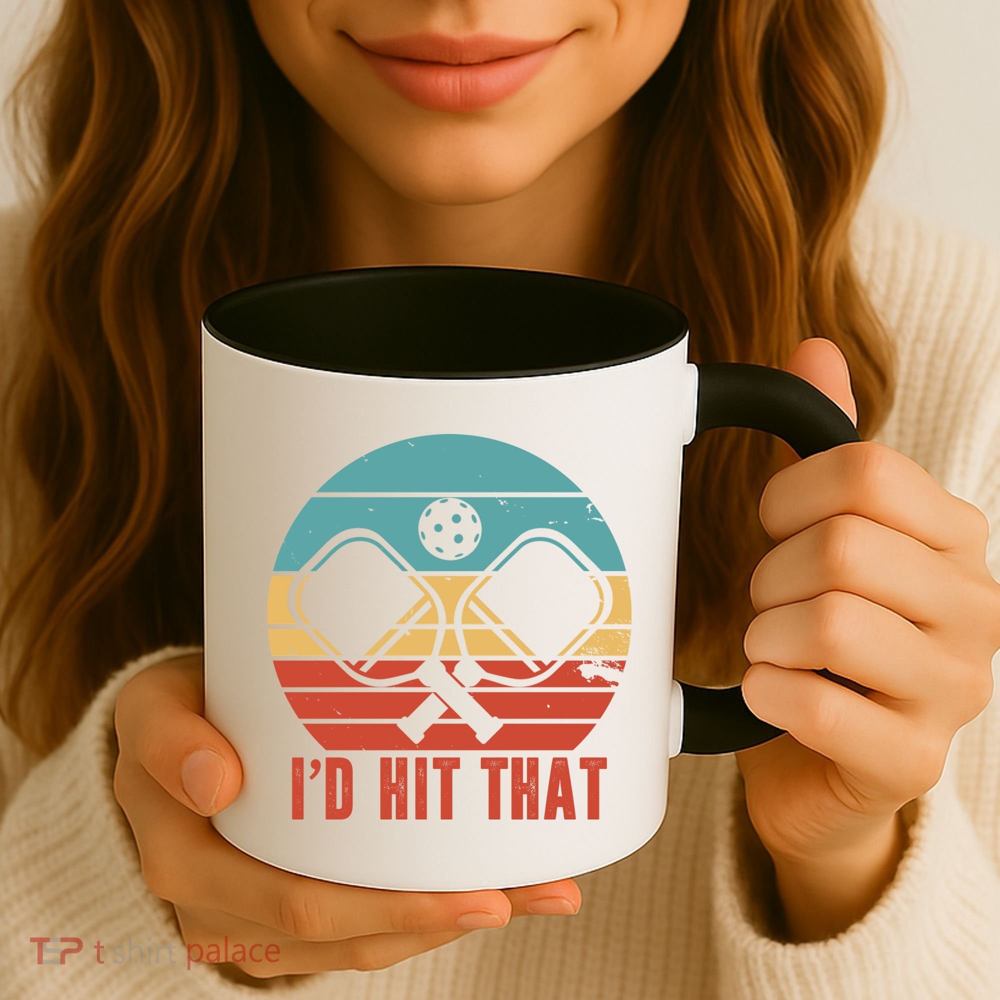I'd Hit That Funny Pickleball Retro Coffee Mug