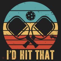 I'd Hit That Funny Pickleball Retro Tumbler thumb 3