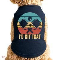 I'd Hit That Funny Pickleball Retro Doggie Tank thumb 0