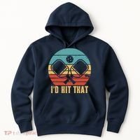 I'd Hit That Funny Pickleball Retro Hoodie thumb 0