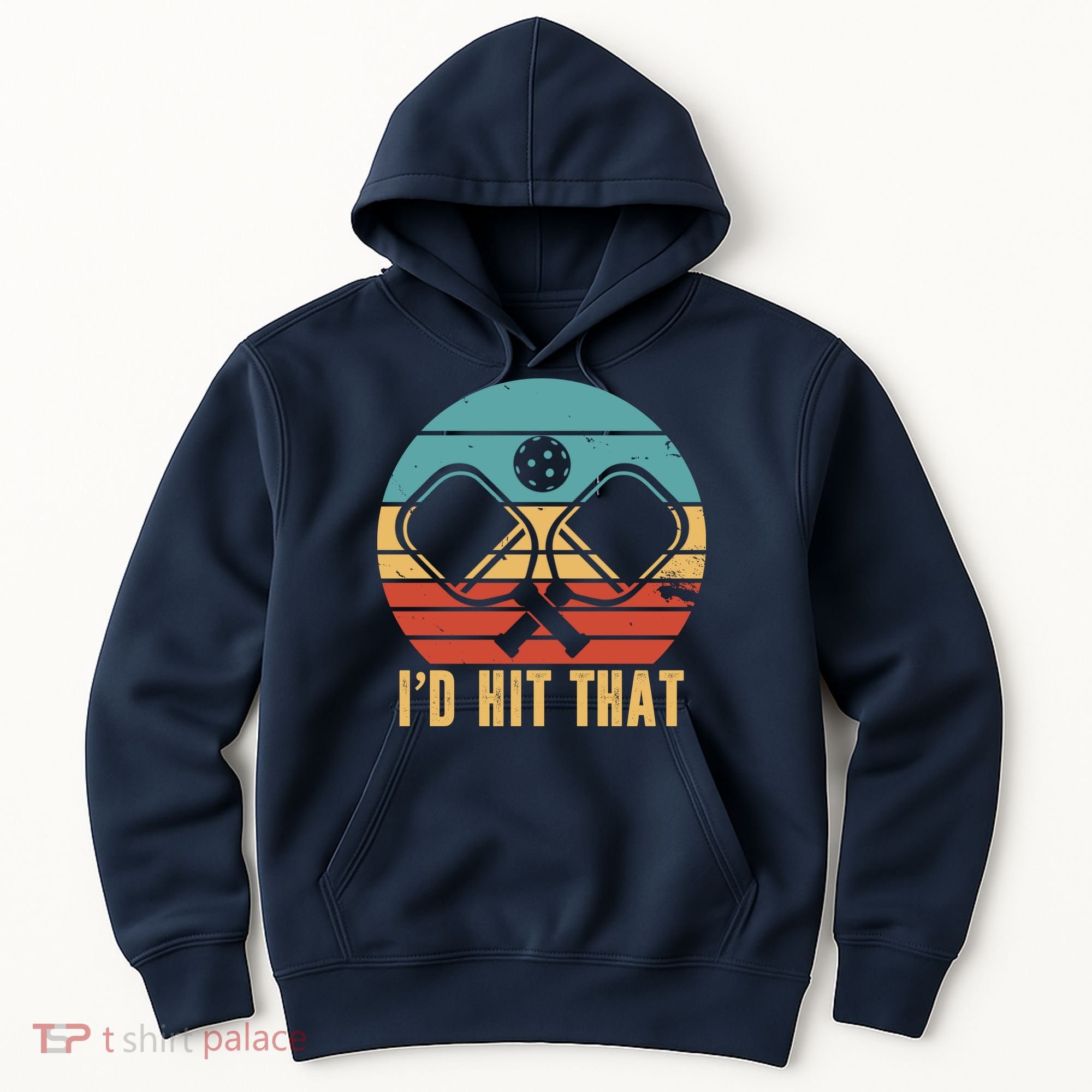 I'd Hit That Funny Pickleball Retro Hoodie