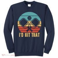 I'd Hit That Funny Pickleball Retro Sweatshirt thumb 0