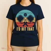 I'd Hit That Funny Pickleball Retro T-Shirt thumb 4