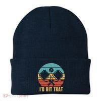 I'd Hit That Funny Pickleball Retro Beanie thumb 0
