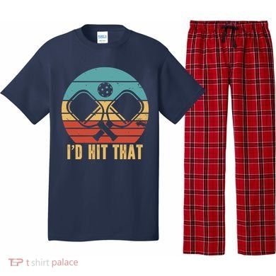 I'd Hit That Funny Pickleball Retro Pajama Set