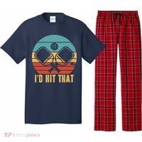 I'd Hit That Funny Pickleball Retro Pajama Set thumb 0