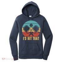 I'd Hit That Funny Pickleball Retro Women's Hoodie thumb 0