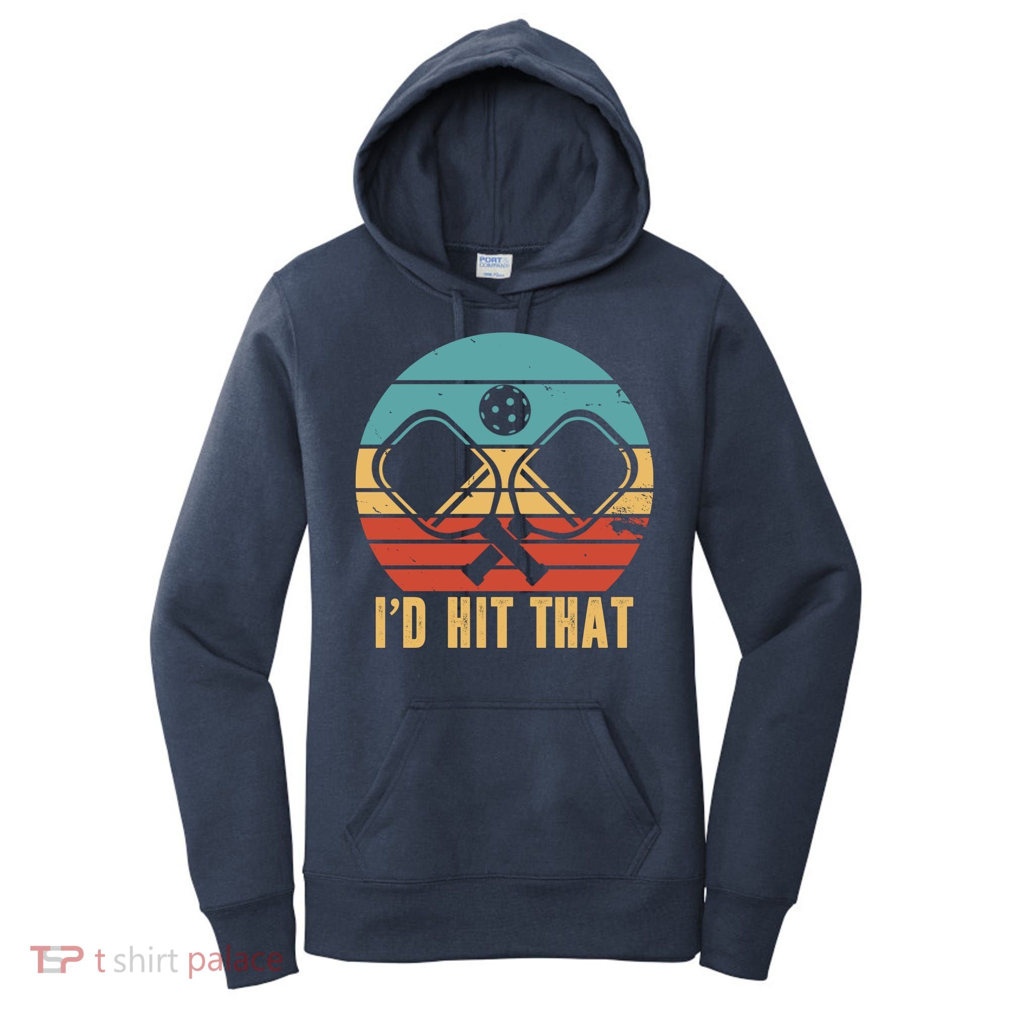 I'd Hit That Funny Pickleball Retro Women's Hoodie