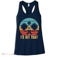 I'd Hit That Funny Pickleball Retro Women's Tank Top thumb 0