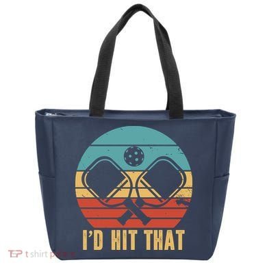 I'd Hit That Funny Pickleball Retro Tote Bag