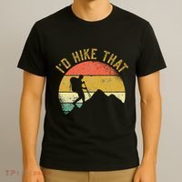 ID Hike That Mountains Hiking Hiker T-Shirt thumb 3