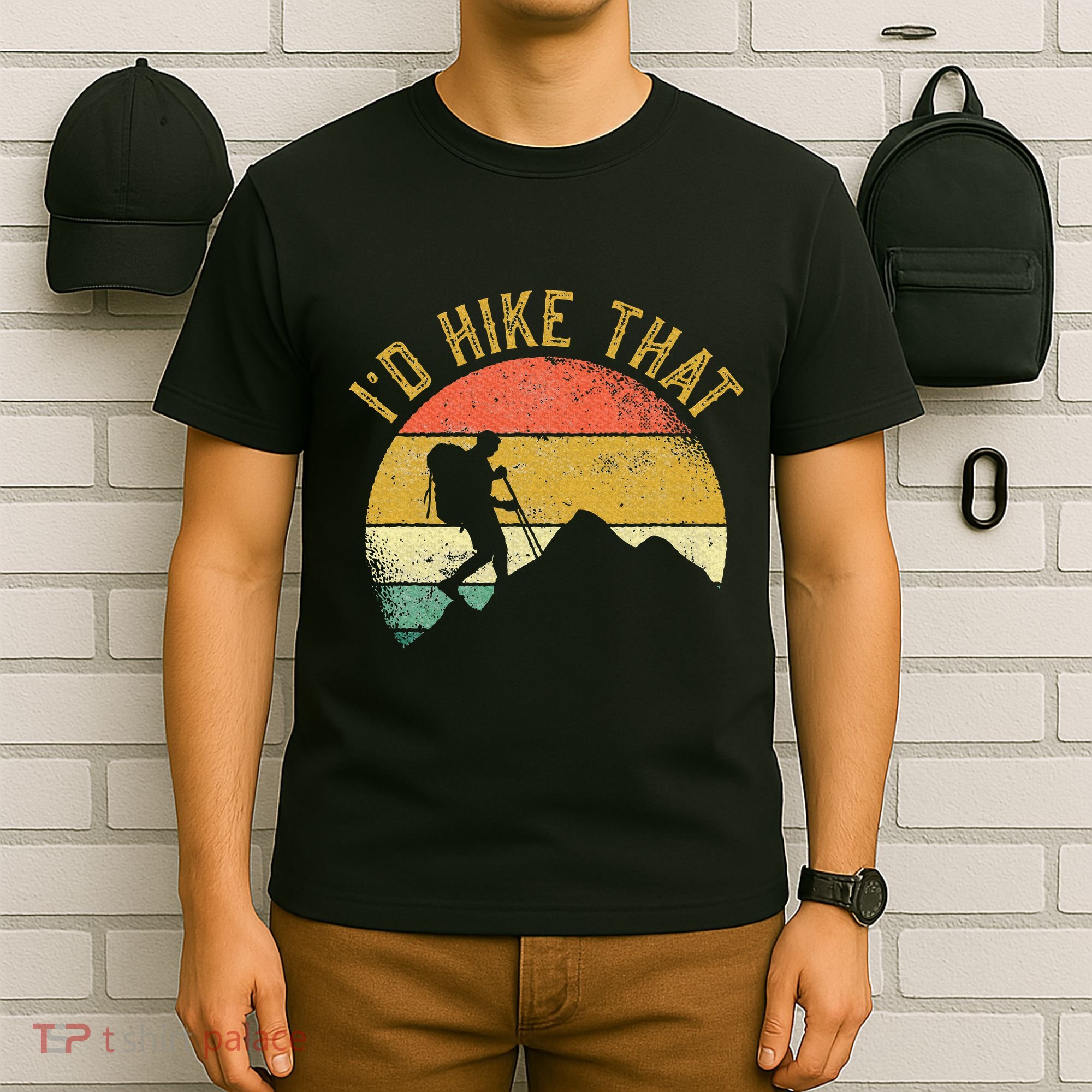 ID Hike That Mountains Hiking Hiker T-Shirt