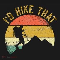 ID Hike That Mountains Hiking Hiker T-Shirt thumb 7