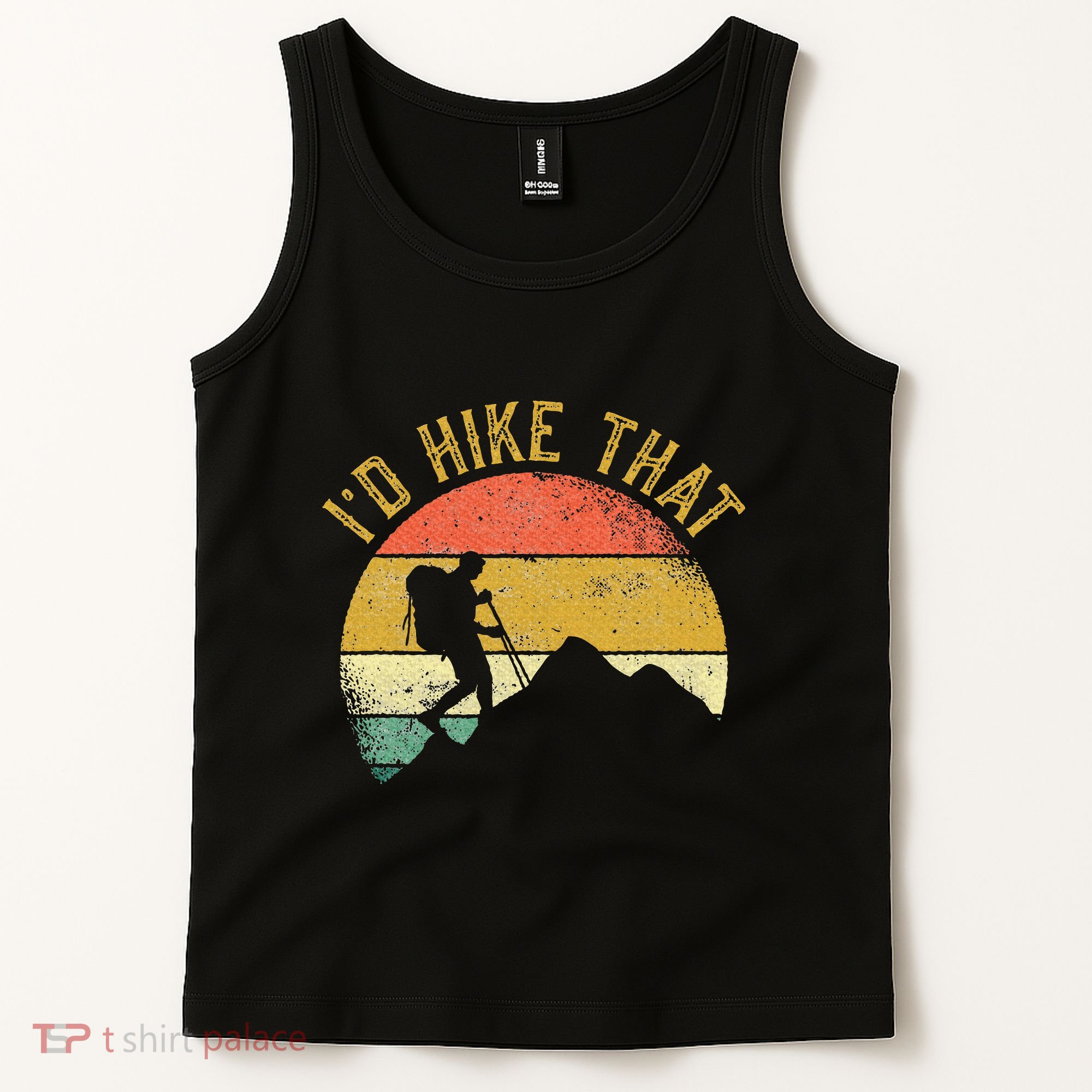 ID Hike That Mountains Hiking Hiker Tank Top