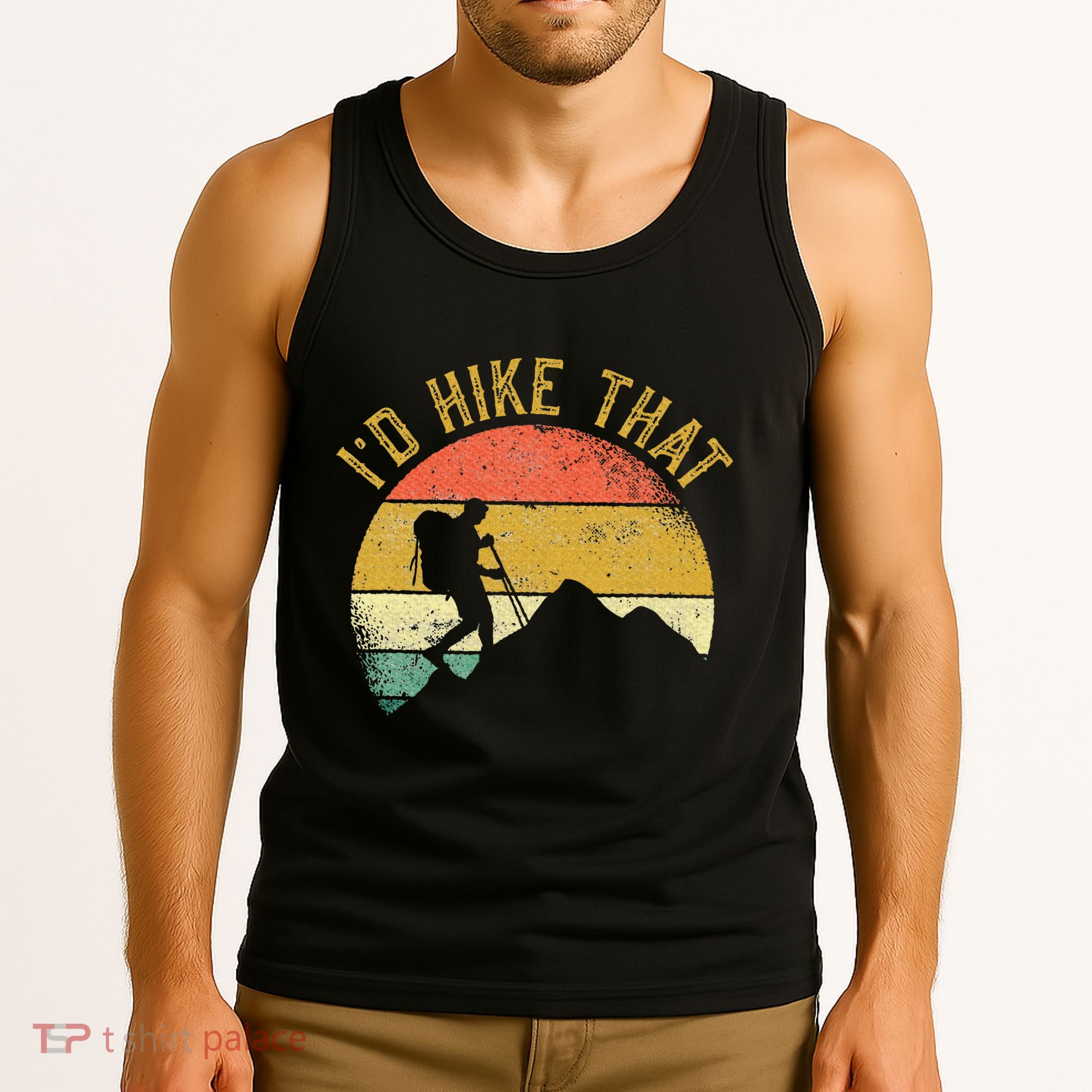 ID Hike That Mountains Hiking Hiker Tank Top